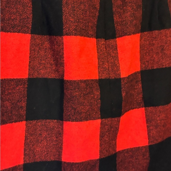 New! J Crew Sz 4 Red & Black Buffalo Check Plaid Wool Blend Preppy Mini Skirt - Picture 3 of 5